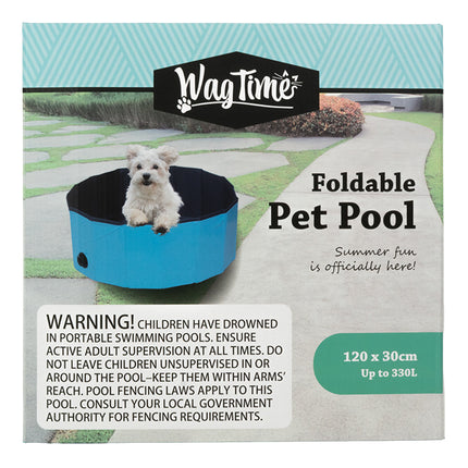 WagTime Foldable Pet Pool 120cm x 30cm