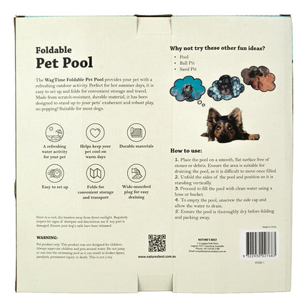 WagTime Foldable Pet Pool 120cm x 30cm