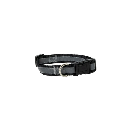 WagTime Reflective Dog Collar Black - Medium