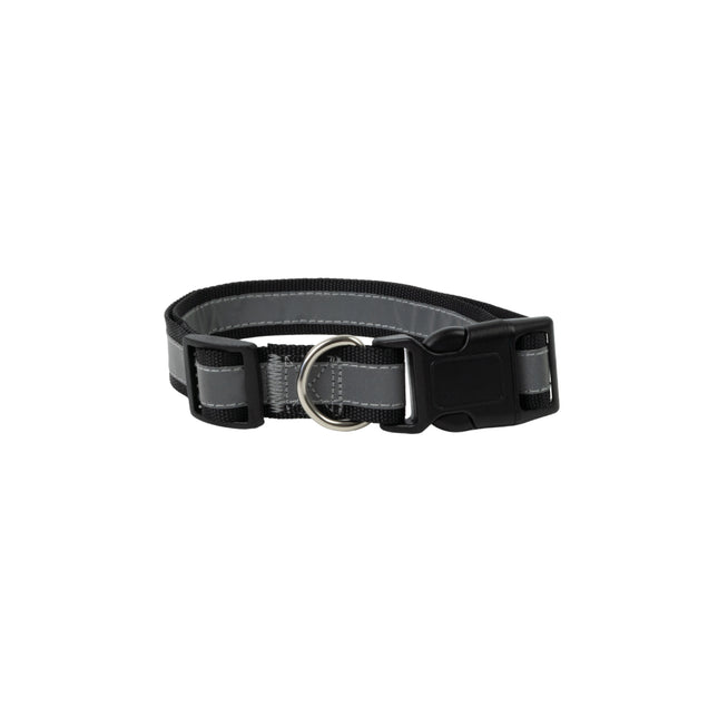 WagTime Reflective Dog Collar Black - Large