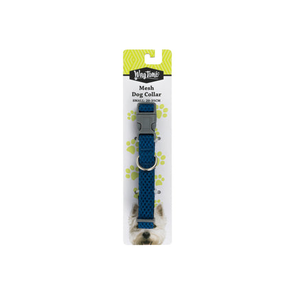 WagTime Mesh Dog Collar Blue - Small