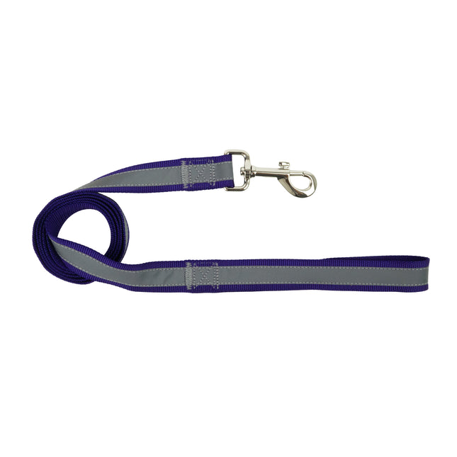 WagTime Reflective Dog Lead Purple - Large
