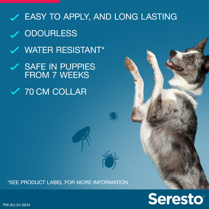 Seresto - Flea & Tick Collar for Dogs over 8kg