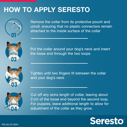 Seresto - Flea & Tick Collar for Dogs over 8kg