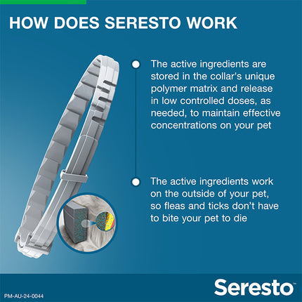 Seresto - Flea & Tick Collar (Puppies & Dogs up to 8kg)