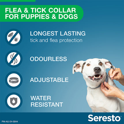 Seresto - Flea & Tick Collar (Puppies & Dogs up to 8kg)