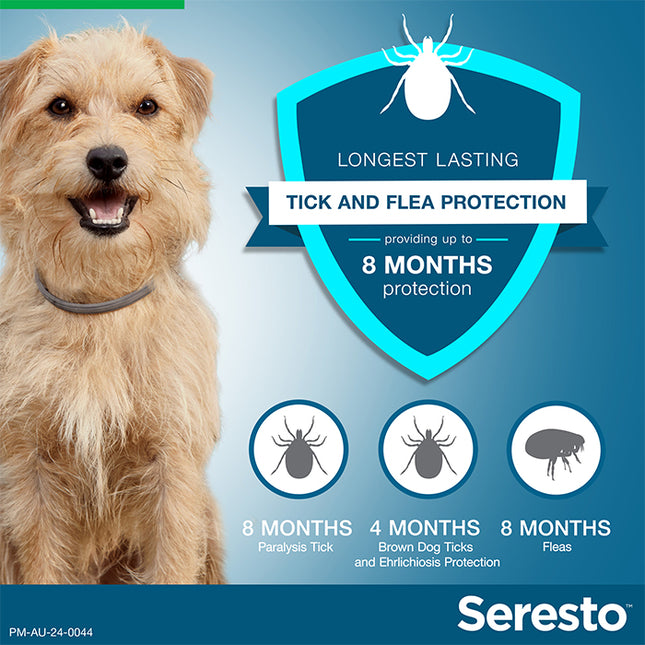 Seresto - Flea & Tick Collar (Puppies & Dogs up to 8kg)