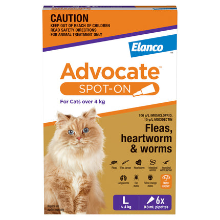 Advocate Spot-On for Cats over 4kg Purple 6pk