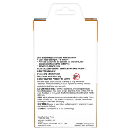 Advocate Spot-On for Cats up to 4kg Orange 1pk