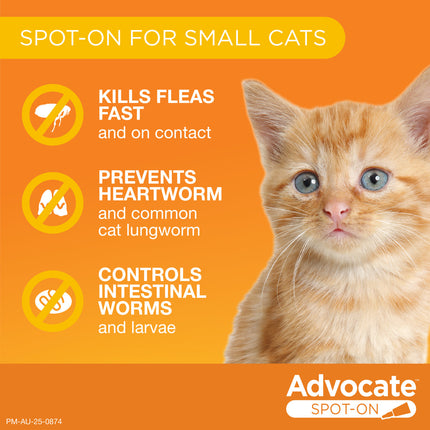 Advocate Spot-On for Cats up to 4kg Orange 1pk