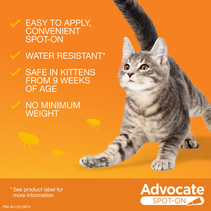 Advocate Spot-On for Cats up to 4kg Orange 1pk