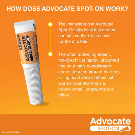 Advocate Spot-On for Cats up to 4kg Orange 1pk