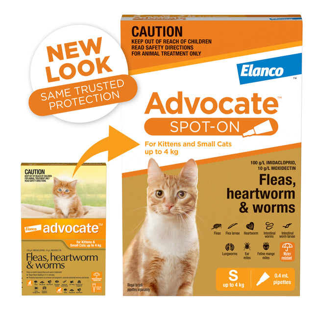 Advocate Spot-On for Cats up to 4kg Orange 1pk