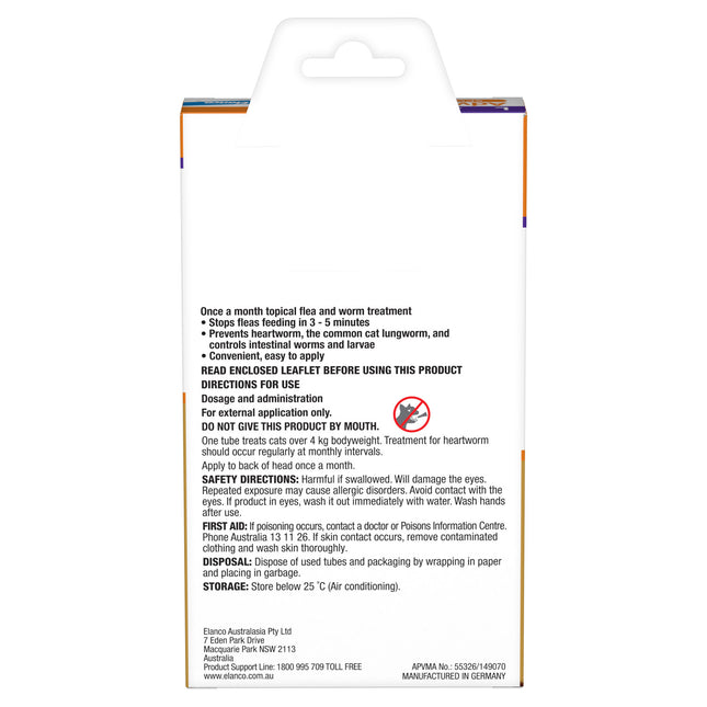 Advocate Spot-On for Cats over 4kg Purple 1pk