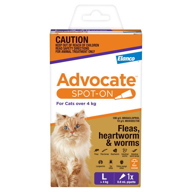 Advocate Spot-On for Cats over 4kg Purple 1pk