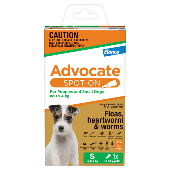 Advocate Spot-On for Dogs up to 4kg 1pk