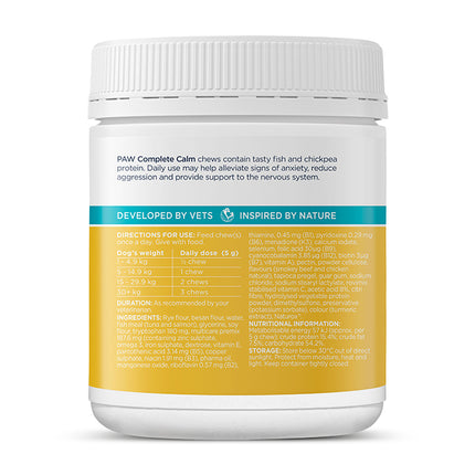 PAW Complete Calm Multivitamin Chews for Dogs 60pk