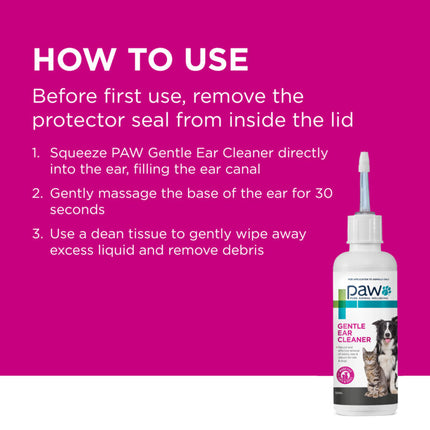PAW Gentle Ear Cleaner for Dogs and Cats 120ml