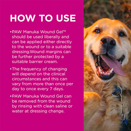 PAW Manuka Wound Gel for Dogs, Cats and Horses 25g