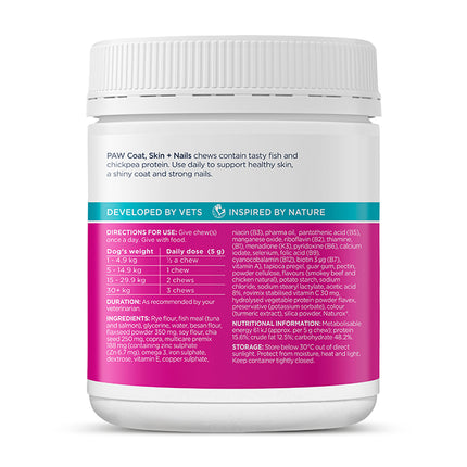 PAW Coat, Skin and Nails Multivitamins for Dogs 60pk