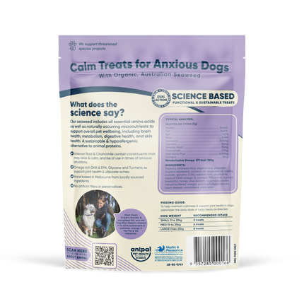 Anipal Calms Treats for Anxious Dogs 130g
