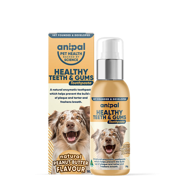 Anipal Healthy Teeth & Gums Peanut Butter Toothpaste 50g
