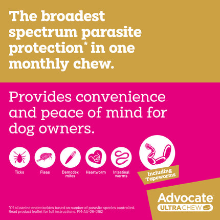 Advocate Ultra Chew Dog 22.1-45kg 3pk