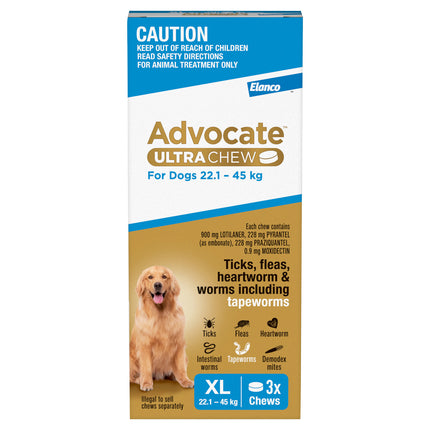 Advocate Ultra Chew Dog 22.1-45kg 3pk
