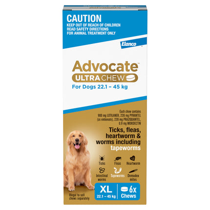 Advocate Ultra Chew Dog 22.1-45kg 6pk