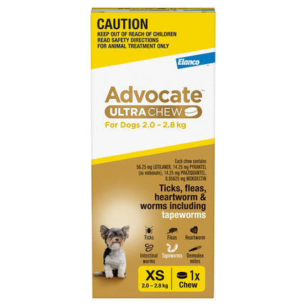 Advocate Ultra Chew Dog 2-2.8kg 1pk