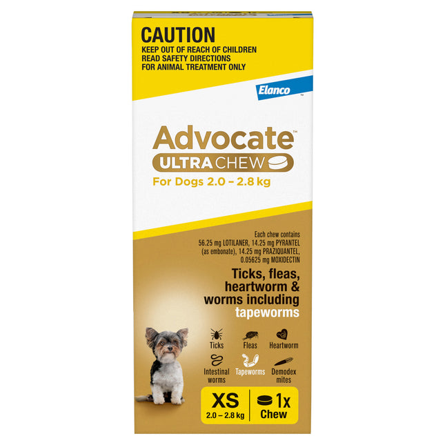 Advocate Ultra Chew Dog 2-2.8kg 1pk