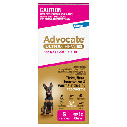 Advocate Ultra Chew Dog 2.9-5.5kg 1pk