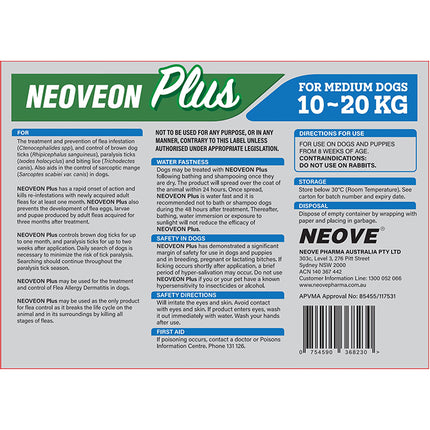 NEOVEON PLUS - Medium Dogs 10-20kg (4pk)