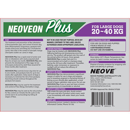 NEOVEON PLUS - Large Dogs 20-40kg (4pk)