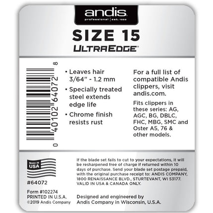 Andis - Blade UltraEdge (Size 15)
