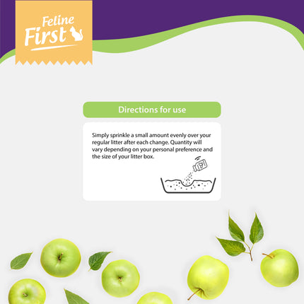 Feline First Deodorising Litter Beads Green Apple 250g