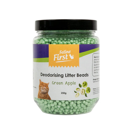 Feline First Deodorising Litter Beads Green Apple 250g