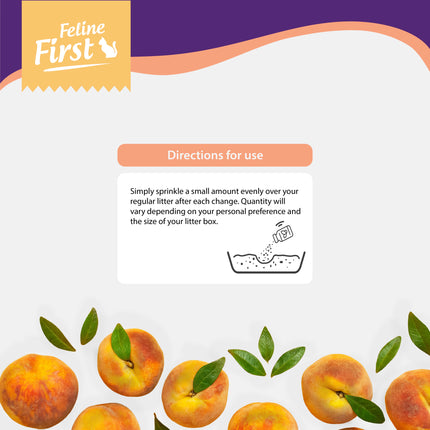 Feline First Deodorising Litter Beads Peach 250g