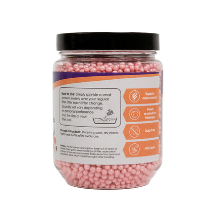 Feline First Deodorising Litter Beads Peach 250g