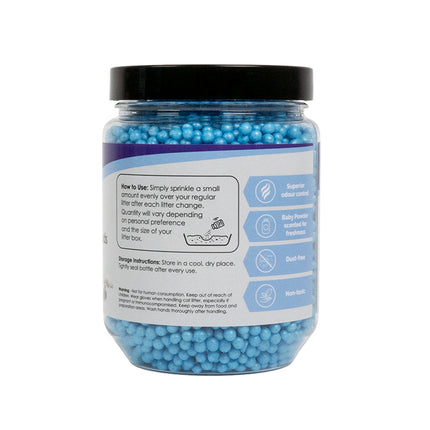 Feline First Deodorising Litter Beads Baby Powder 250g