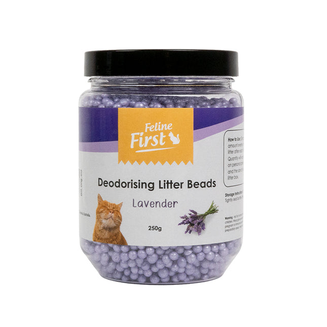 Feline First Deodorising Litter Beads Lavender 250g
