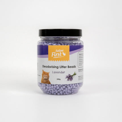 Feline First Deodorising Litter Beads Lavender 250g