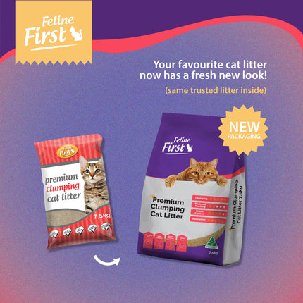 Feline First Premium Clumping Cat Litter 7.5kg