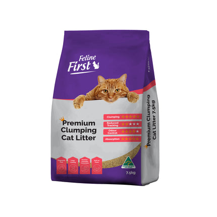 Feline First Premium Clumping Cat Litter 7.5kg