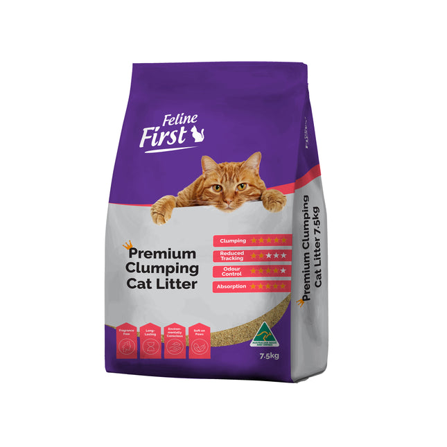 Feline First Premium Clumping Cat Litter 7.5kg
