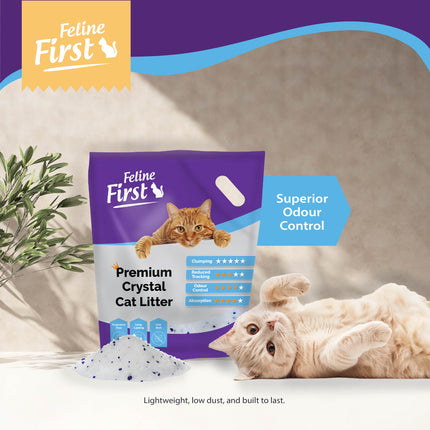 Feline First Premium Crystal Cat Litter 4kg