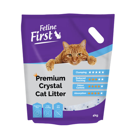 Feline First Premium Crystal Cat Litter 4kg