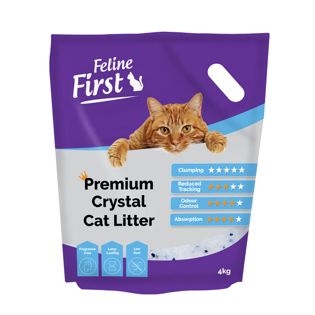 Feline First Premium Crystal Cat Litter 4kg