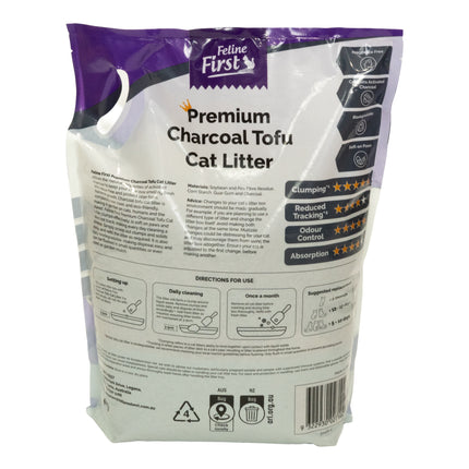 Feline First Premium Charcoal Tofu Cat Litter 4kg