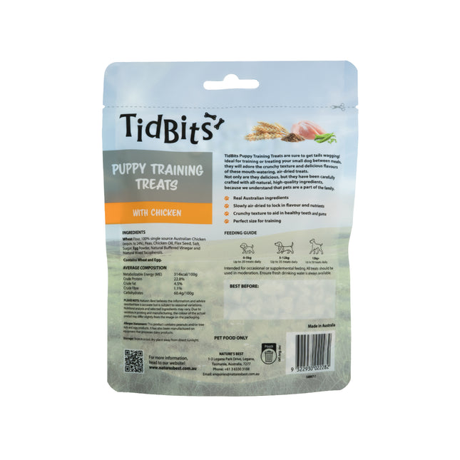 TidBits Puppy Training Treats 150g - Chicken